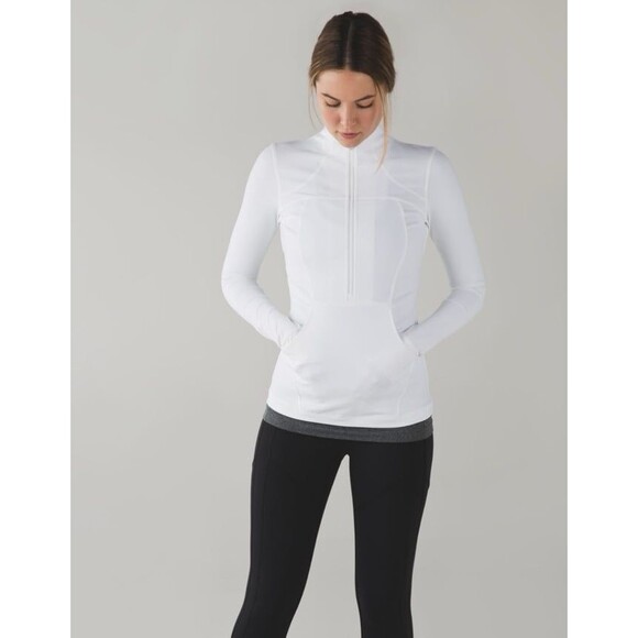 Women’s Lululemon White Define Half Quarter Zip Jacket Pullover Size 6 Small - Picture 3 of 10